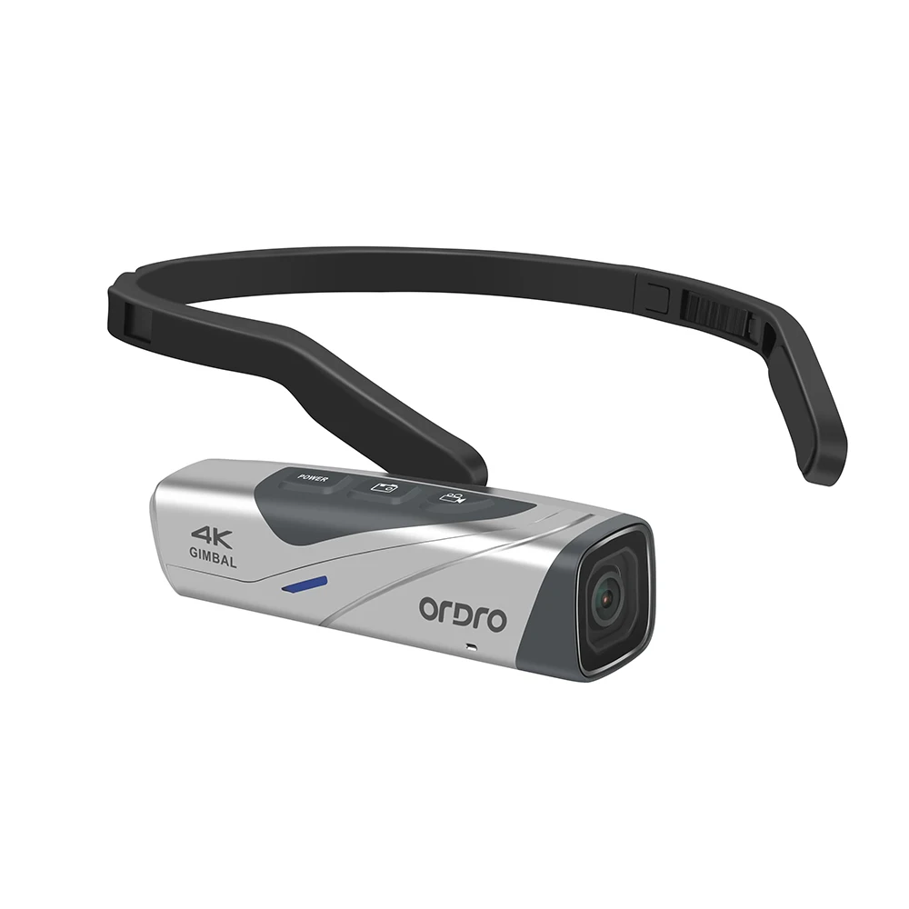 4K/60fps Gimbal Anti-shake Head-mounted Camcorder IPX5 Waterproof Professional Video Camera