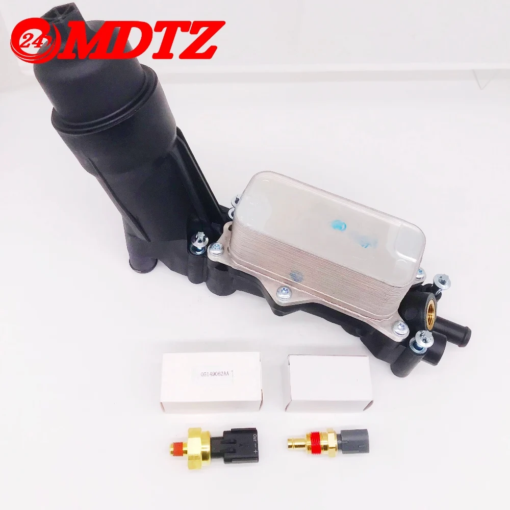 Oil Cooler Assembly For Dodge Chrysler Jeep Engine Oil Filter Adapter 68105583AA 68105583AF  68105583AD 68105583AE