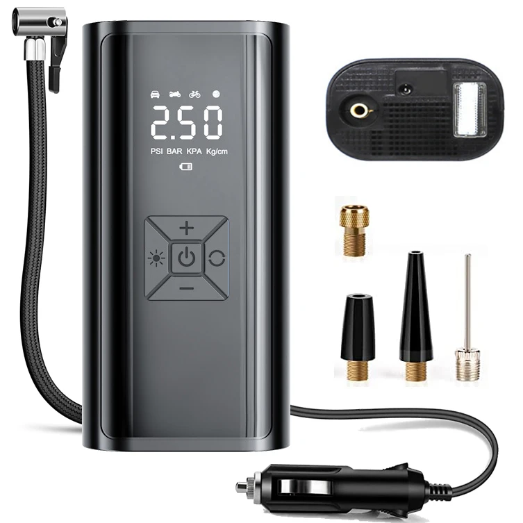 12V 150PSI Mini Electric Inflation Pump Portable Tire Inflator with Digital Display Air Compressor Pump for Car Bike Motorcycle