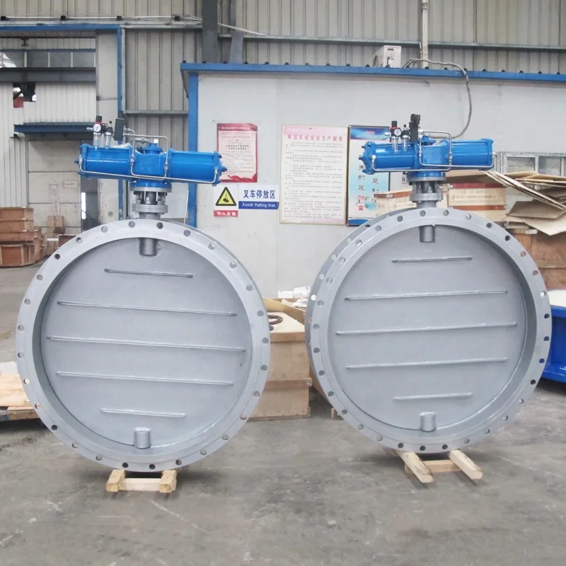 Gas flow control damper valve dn1400