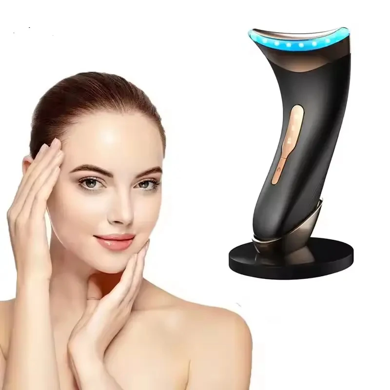 2024 New Hot Products EMS Vibration Neck Lift Device Skin Beauty Tools Instrument Facial Machine Face Massager