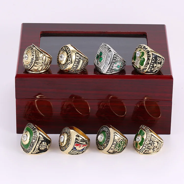 2022 N BA Finals 8PCS N BA Boston Celtics BIRD GARNETT Basketball Championship Ring Set