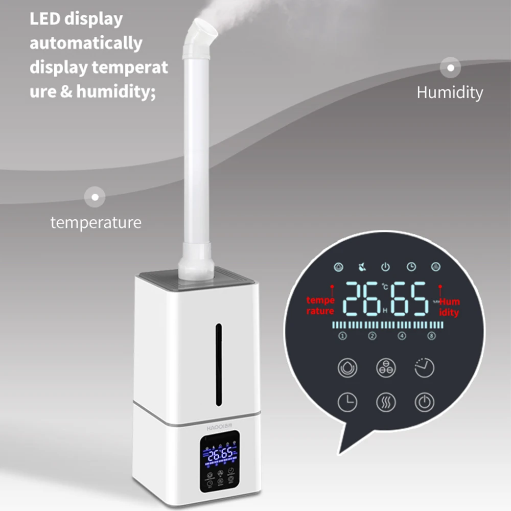 Humidifier Ultrasonic Industrial air Commercial 13L Large Capacity Office Workshop Supermarket Vegetable and Fruit Large Sprayer