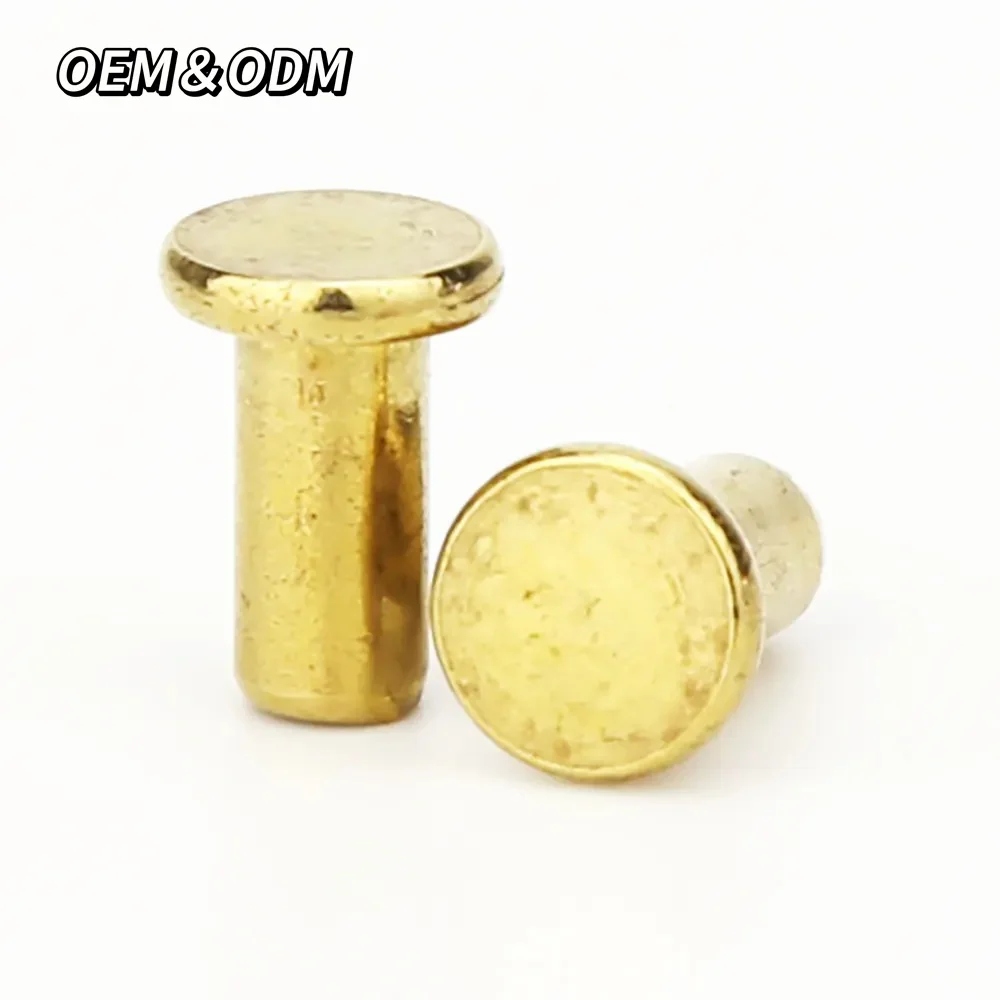 Flat Round Head Nickel Zinc Carbon Steel Semi-Hollow Semi-Tubular Semi Hollow Tubular Rivet