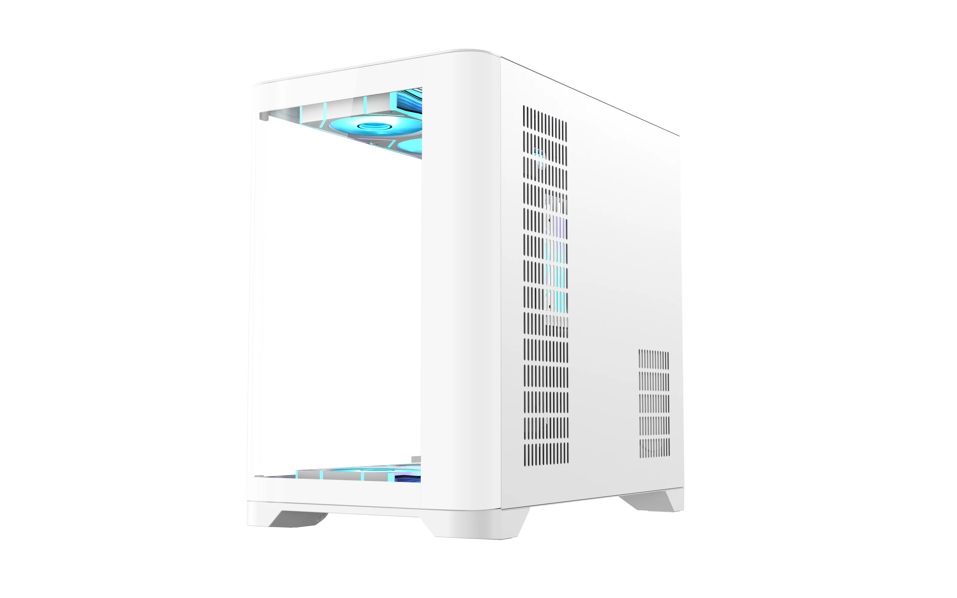 Custom Tempered Glass Gaming Case ATX Mid Tower High Quality Gaming PC Chassis Curved Glass OEM Computer Case