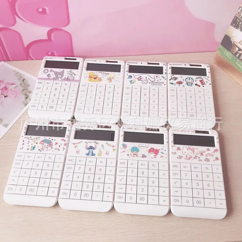 New Cartoon Cute Kuromi Stitch Calculator Student Supplies Lady Kids Gift