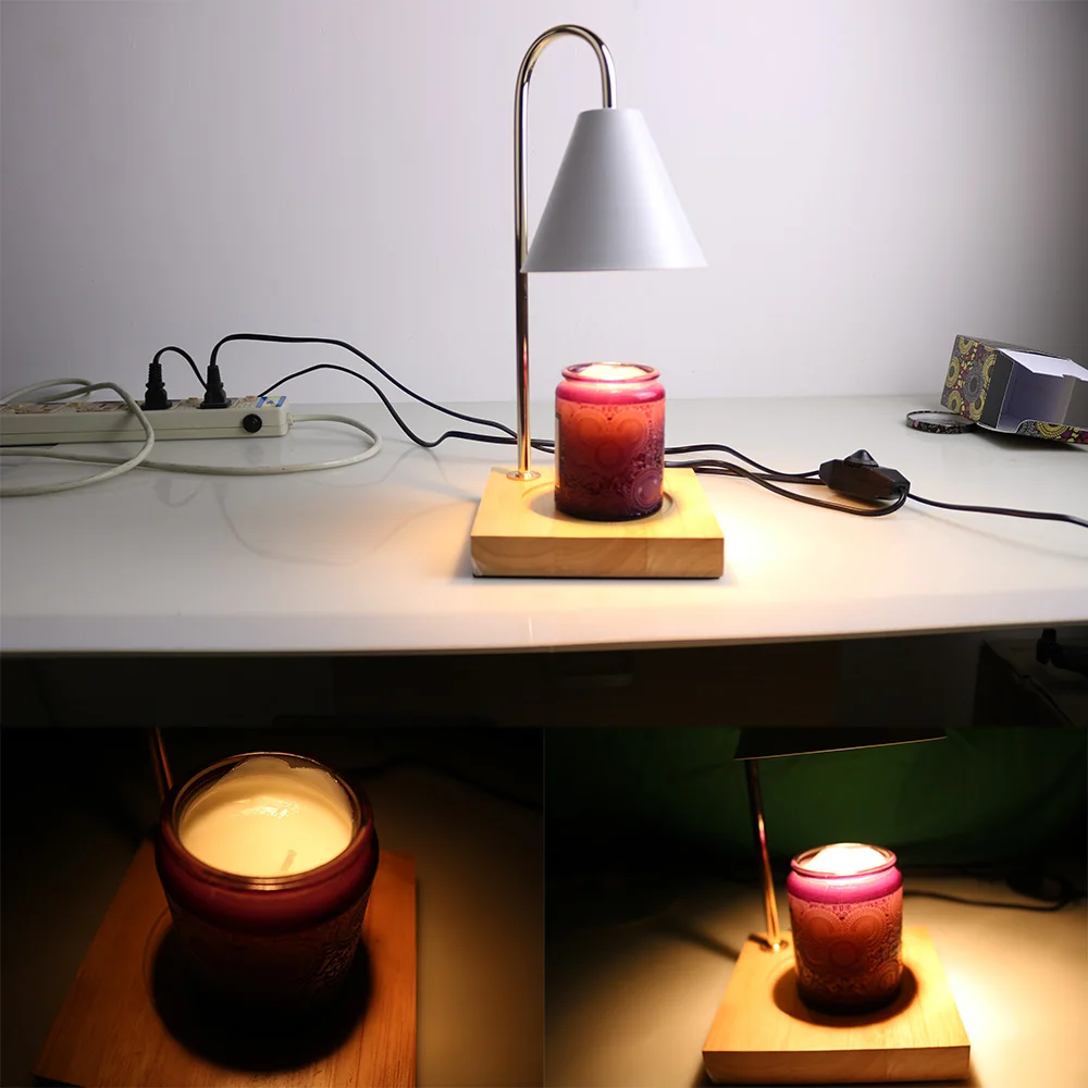 Europe Simple Exquisite Melting Wax Incense Burner Candle Warmer Lamp Table Lamp