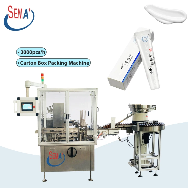 Automatic Carton Tube Packing Soft Tube Cartoning Packaging Machine