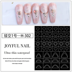 TSZS DIY Easy Hollow Nail Art Decal Star Heart Airbrush Stencil Stickers Luxury Airbrush Nail Stencil Sticker