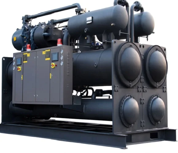 Industrial screw type water cooled chiller
