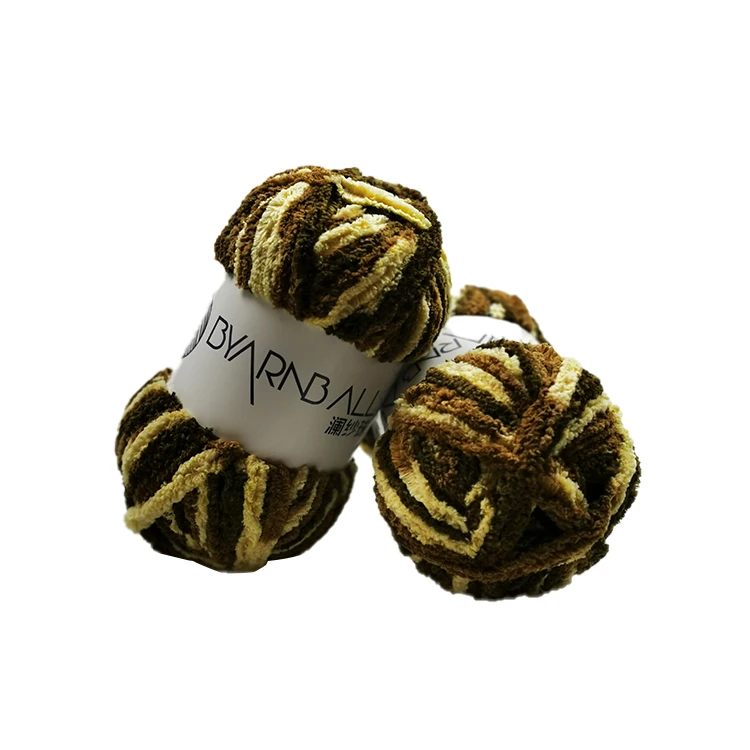 
Hot Sales Customized Blended Spandex Covered Nylon Microfiber Mop Yarn Dyed Stripes 