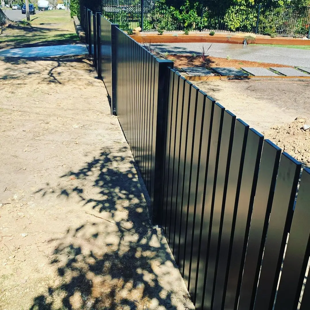 New Designed Aluminum New Zealand Architectural Blade 3d Fence Horizontal Fence Composite Cheap Fence Wall