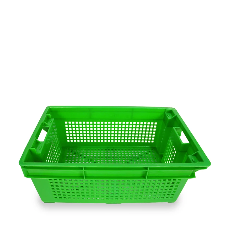 China sale  high quality stackable nestable crates plastic vegetable and fruit crates