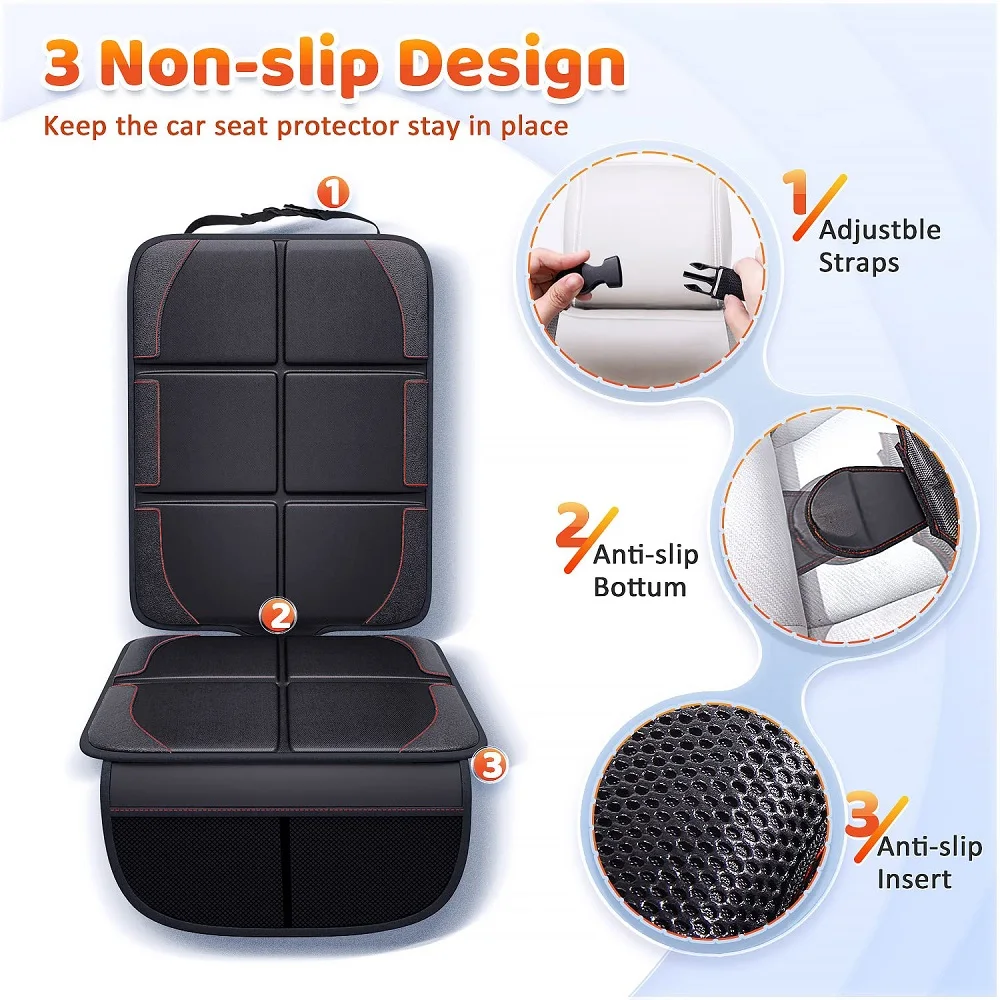 Universal Baby Safety Car Seat Liner Dust-proof Non-Slip Children Car Seat Protection Cushion Pad car Seat Insert Protector Mat