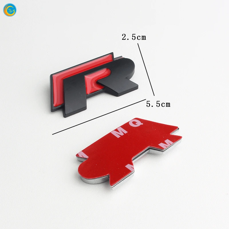 Nameplatesticker Custom Plastic Chrome 3D Car Emblems Car Logo Adhesive Chrome Emblem for Car Front and Rear Decor