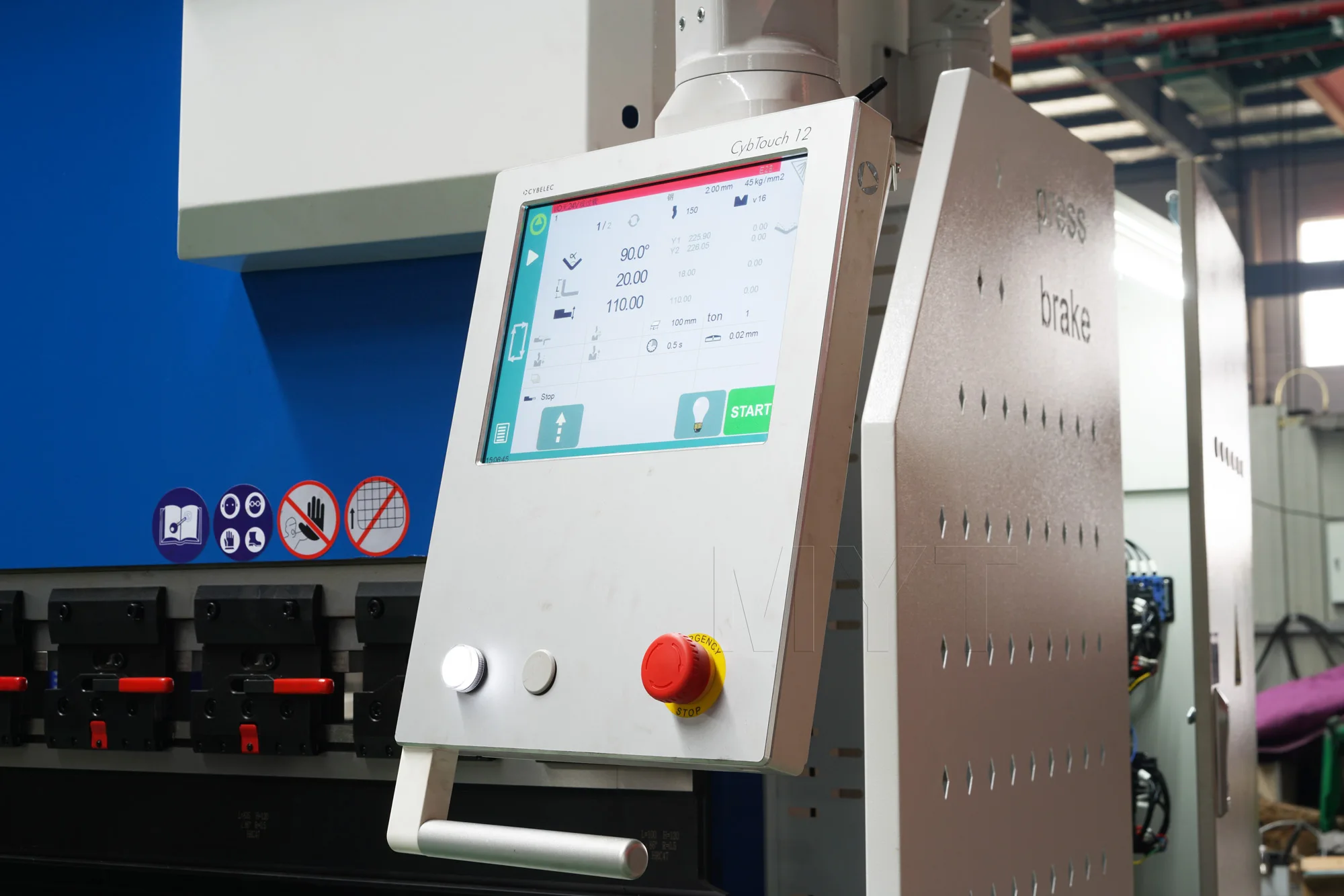 MYT Hydraulic Press Brake 4 Axis Metal Steel Sheet Plate Servo Motor Bending Machine CNC Delem DA53T Electric Press Brake