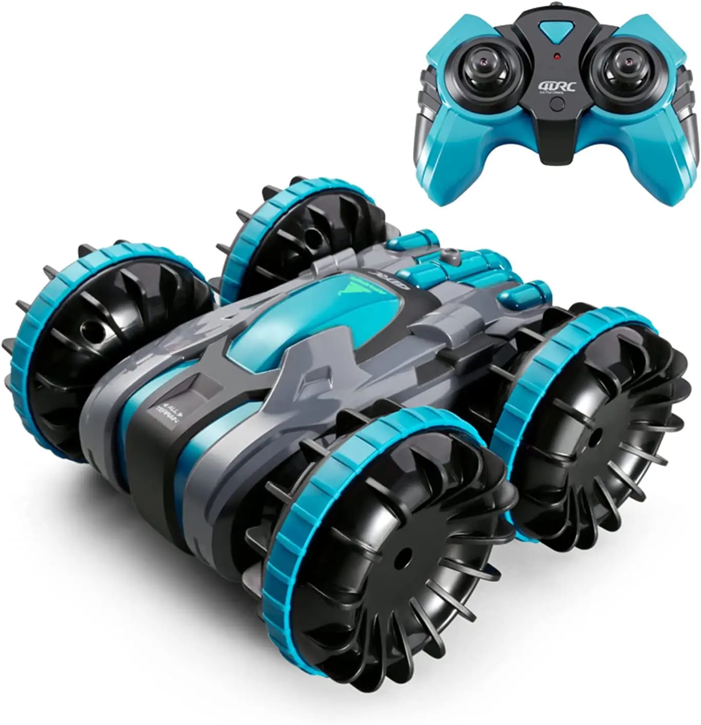 New 2.4G Four Wheel Stunt Drive 2 In 1 Double Sided Stunt Waterproof Amphibious Rc Car for Children