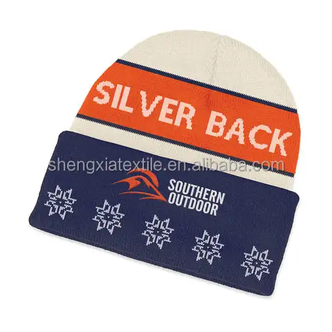 jacquard beanie