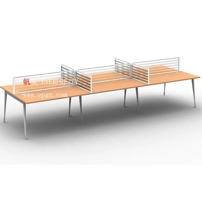 EVERPRETTY Office Furniture Economic Customized Staff 6 Person Workstation Table