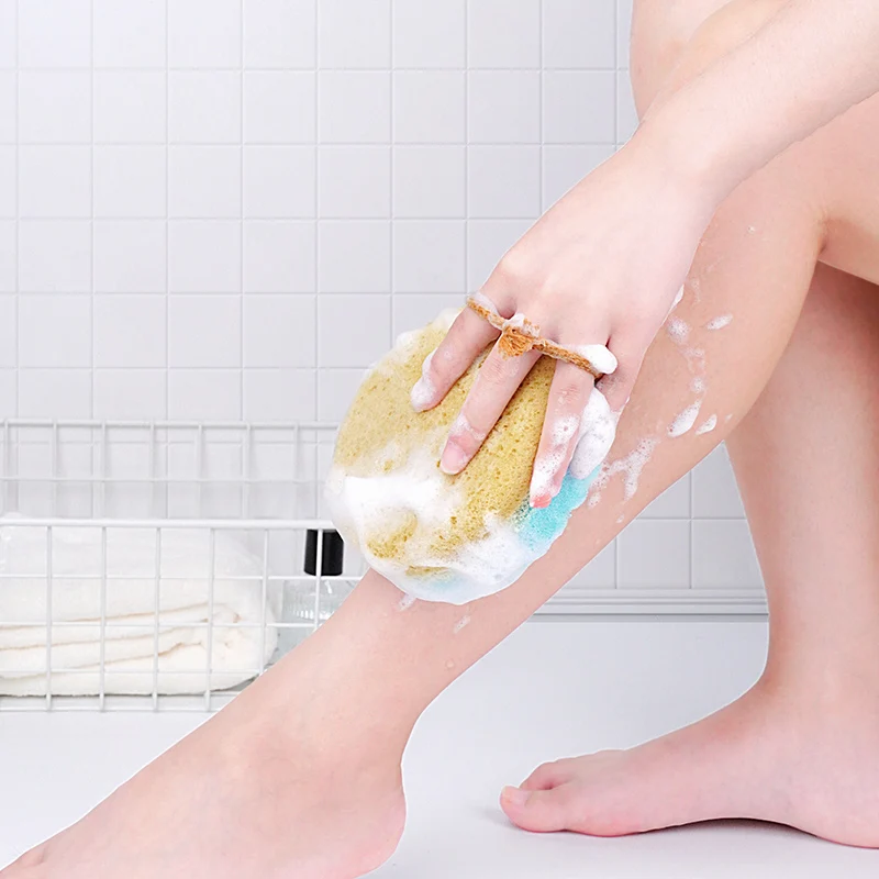 High Foam Body Shower Sponge Exfoliating Scrub for Bathing & Back Cleaning Bath Brushes Sponges & Scrubbers
