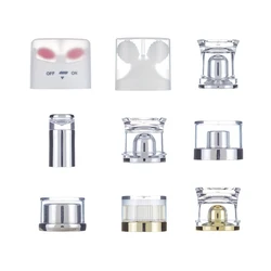 Custom diameter Cosmetic Packaging White PP Plastic Butterfly Screw Fliptop Cap
