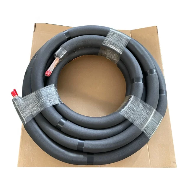 Factory Direct Black Rubber Insulated Air Conditioner Copper Pipe