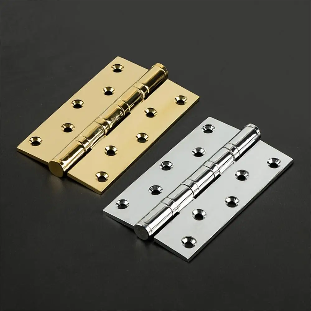 Luxury 304 Stainless steel  Wooden Door Lock Handle Hinges thickness bearing 4 inch Mute Hinge