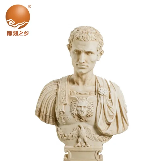 Famous Julius Caesar statue Hand carved bust of caesar Outdoor Statues for sale