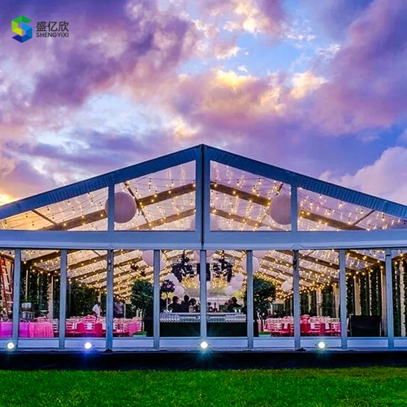 Luxury  Good-looking  Outdoor  Waterproof Transparent  Tents For Wedding Fashion Restaurant Events Party Clear Span Tent