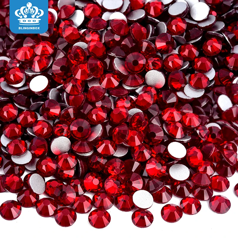 Blinginbox Wholesale ss3-ss30 Crystal Stones Stickers Non Hot Fix Strass Glass Rhinestones For Clothes DIY Fashion Apparel