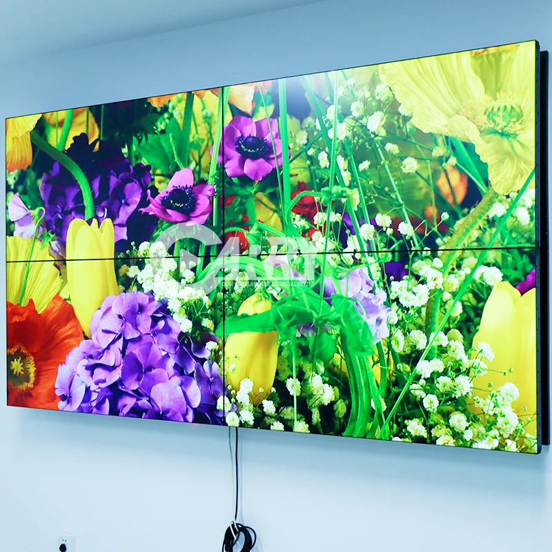 55 Inch 4K HD Touch Screen Displays Combined TV Wall 1.8mm Seamless LED Backlight LCD Video Wall Instore Display With Controller