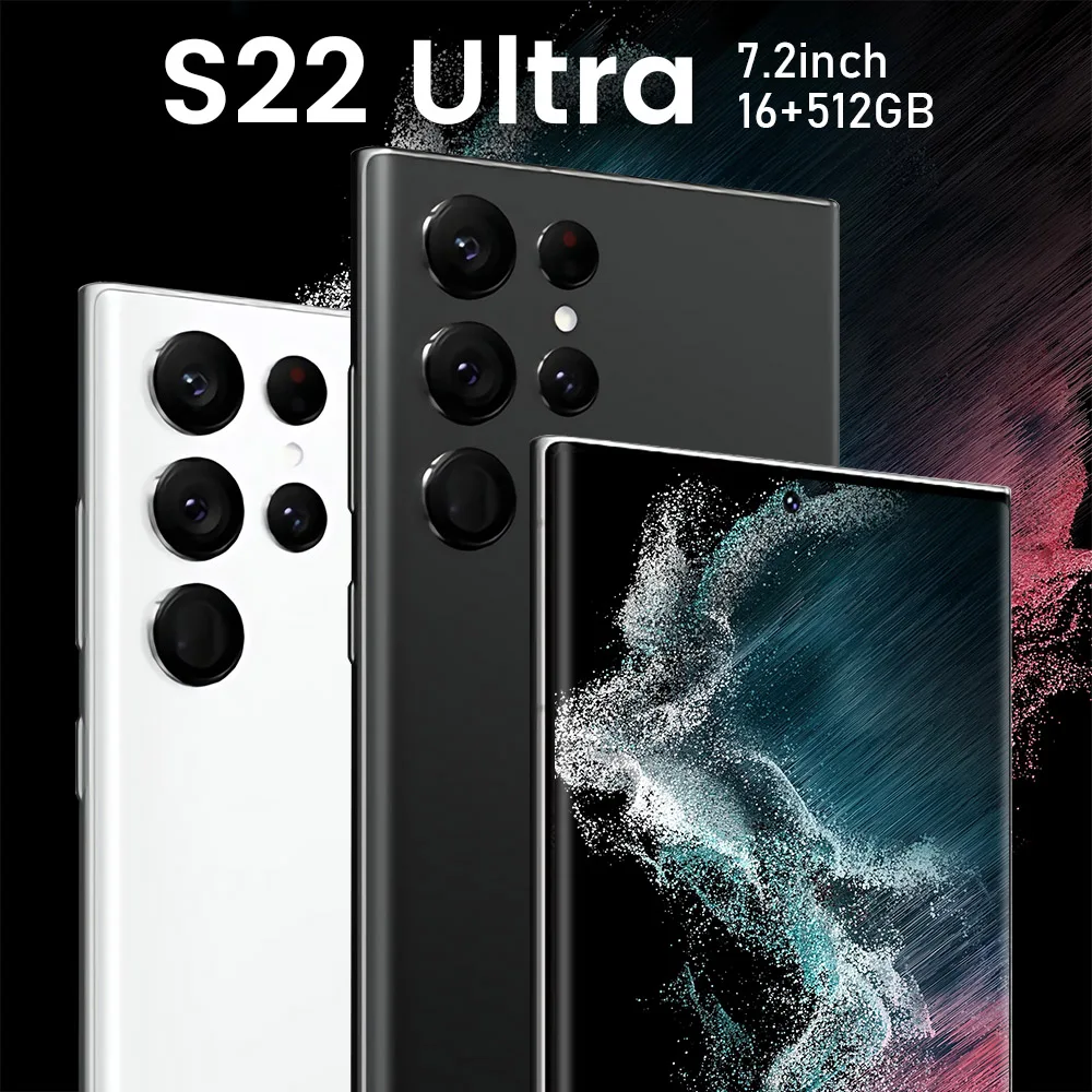 Смартфон S22 16 + 512 ГБ 7 2 дюйма 24 48 Мп 5600 мА
