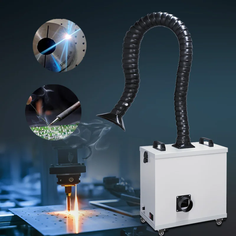Large Airflow Smoke Extractor Filter Fiber Co Laser Grinding Dust Fume for Lathe Machine