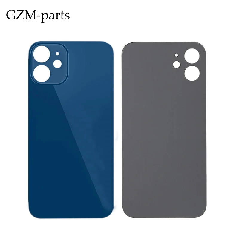 GZM-parts 100% New Back Housing Battery Door Cover Glass  for iPhone 12 Rear Housing cover glass
