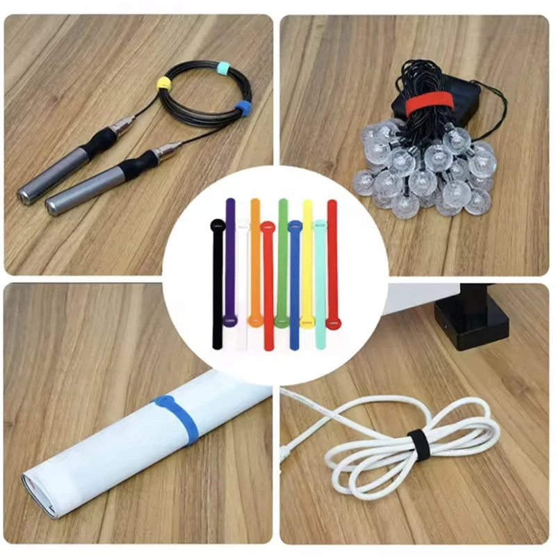 Multi-Size Nylon Hook and Loop Band Self-Adhesive Velcroes for Sports Shoes Heat Resistant Tape Drawstring Sports Products