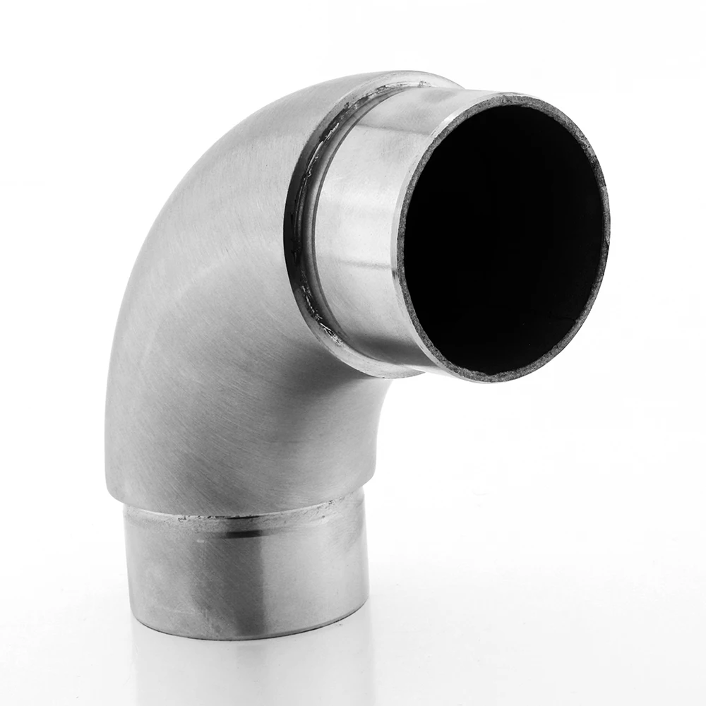 VINMAY 304 316 Stainless Steel Satin Finish Railing Connectors for Round Pipe Handrail