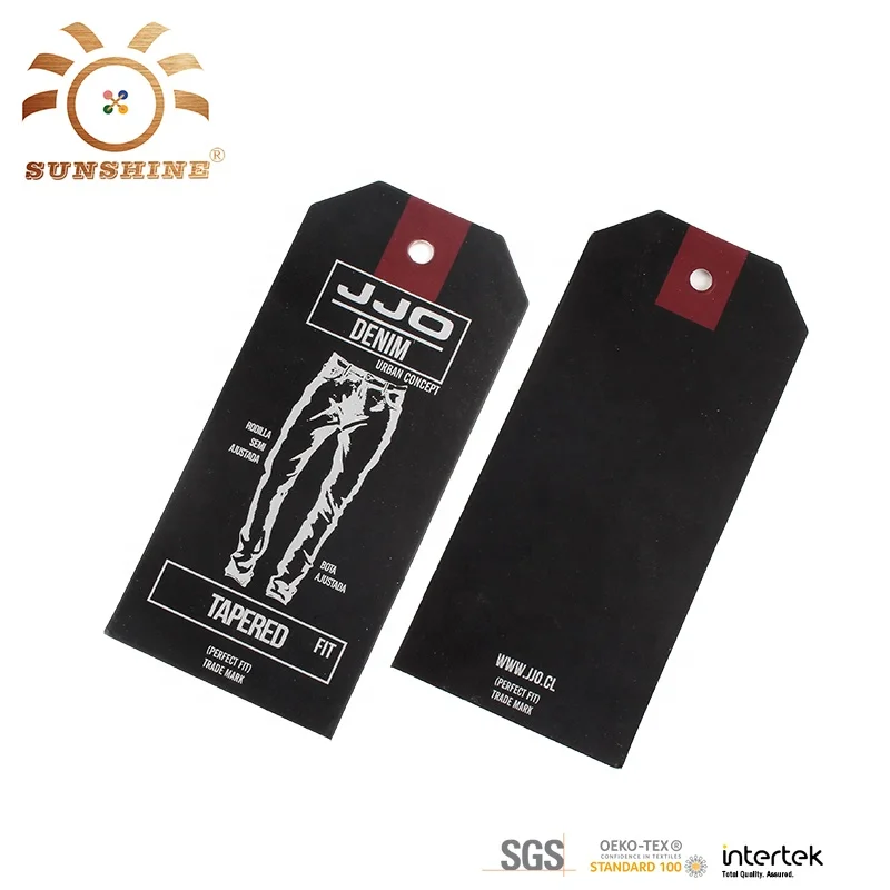 Factory Direct Supply Good Price Cardstock China Hang Tag Jeans