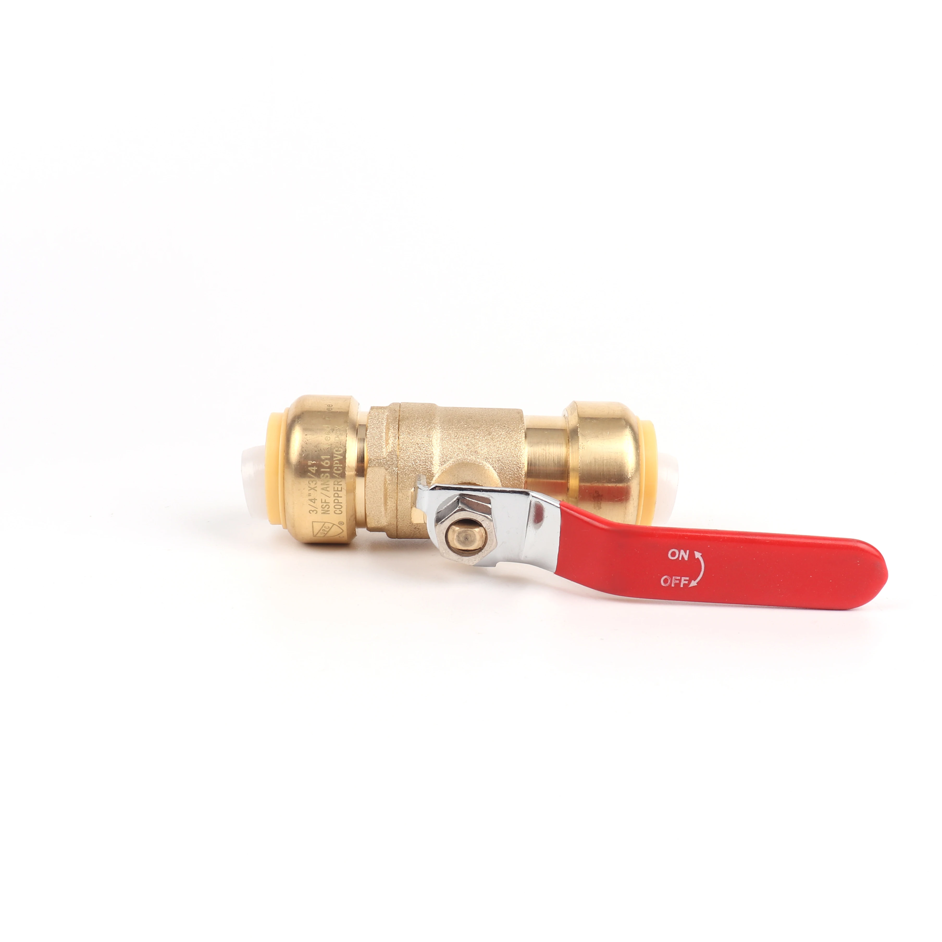 USA Standard cUPC NSF approved Low Lead/Lead Free Brass Push Fit Ball Valve