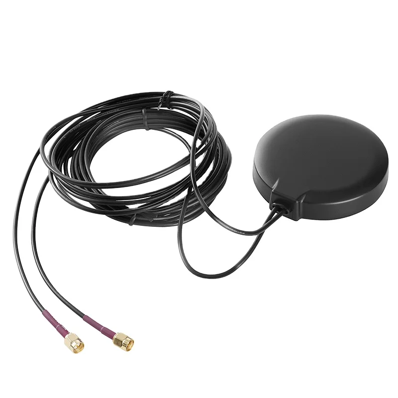 4G LTE Antenna Dual Band MIMO Magnetic Mount Dual SMA Male Antenna for Verizon AT&T T-Mobile Sprint 4G LTE Rout