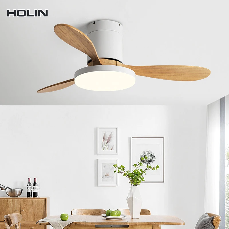 Manufacturers wholesale Support Dimmable Ac Dc 65w 3 Blade Smart Home Remote Control Ceiling Fan With Led Light