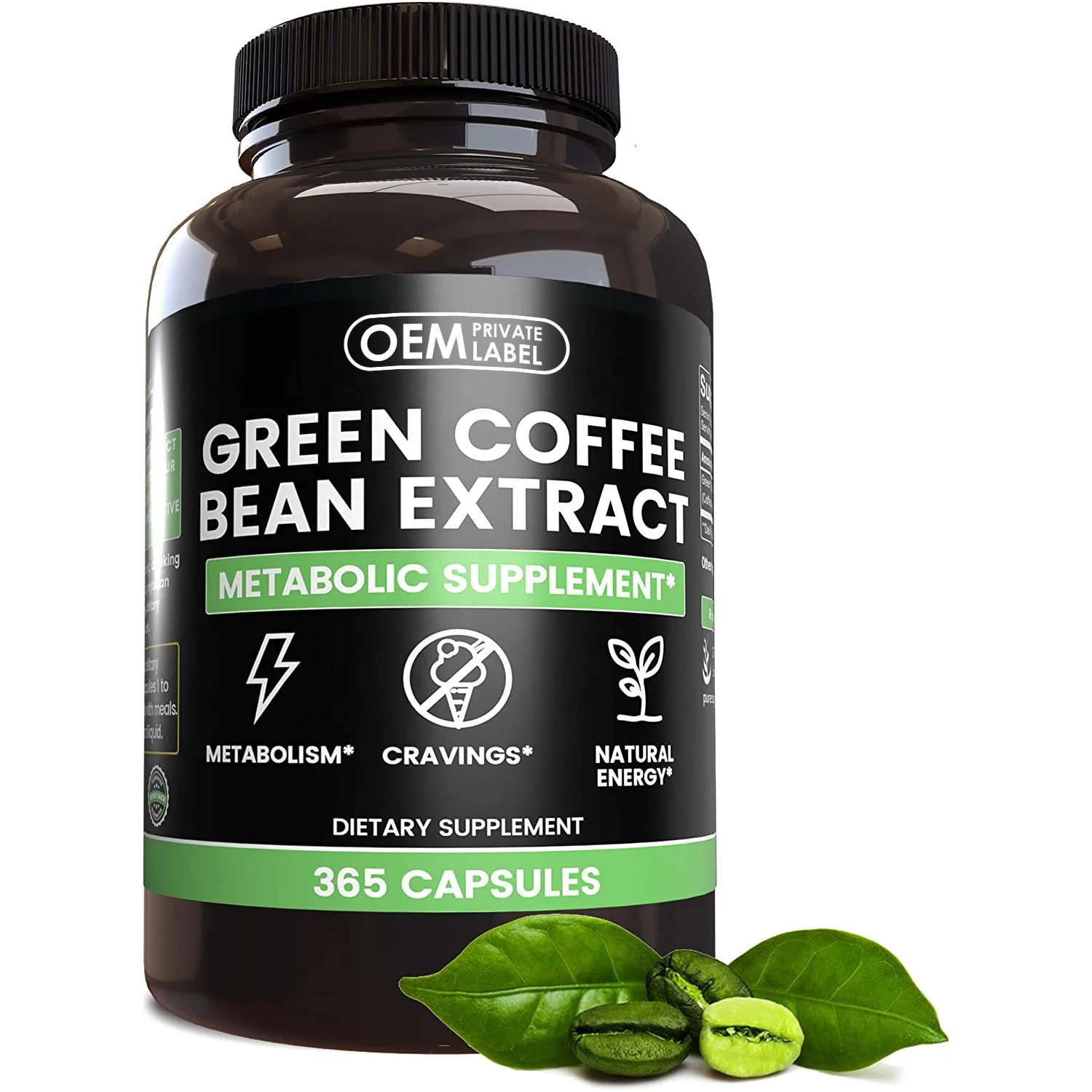 Wholesale Slimming Capsule Green Coffee Bean Extract Capsule Fat Burner Weight Detox Loss Capsule Fiber Metabolism Booster