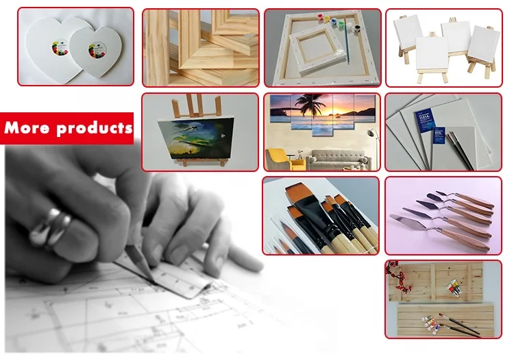 wholesale sip party 100 cotton art stretched canvas paint kit bulk for kids