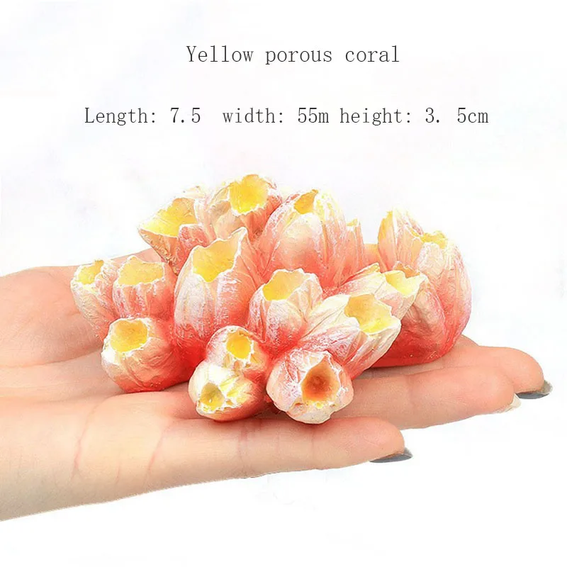 high quality  Resin Artificial Function Ceramic Coral Reef Rock Marine Aquarium Decorations for Fish Tank