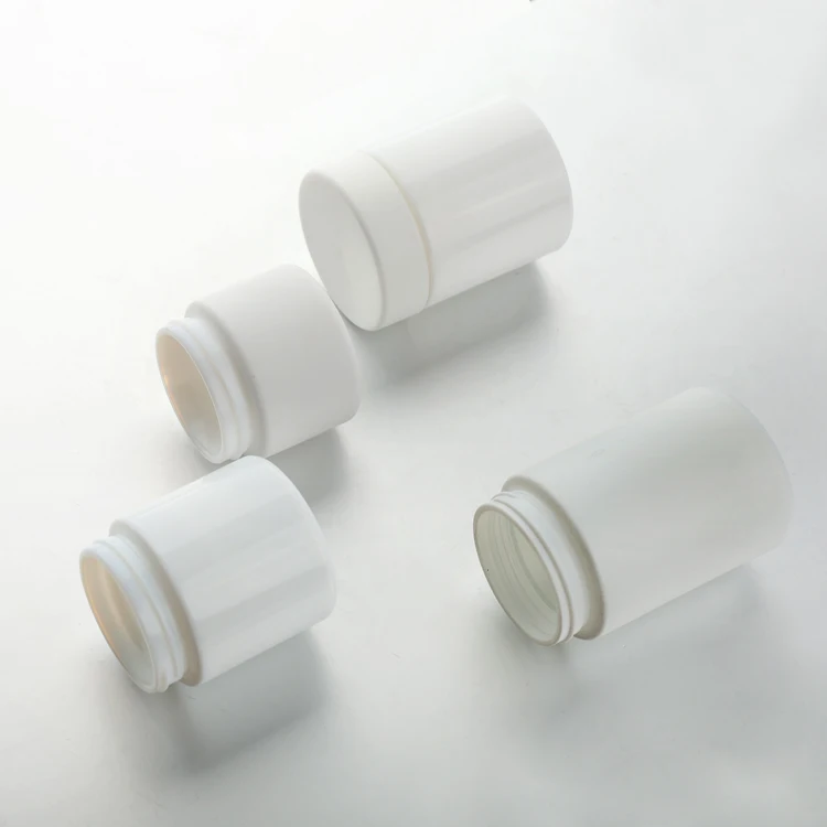 Child Resistant 3.5g 3oz White Round Uv Glass Concentrate Jar With White Cap
