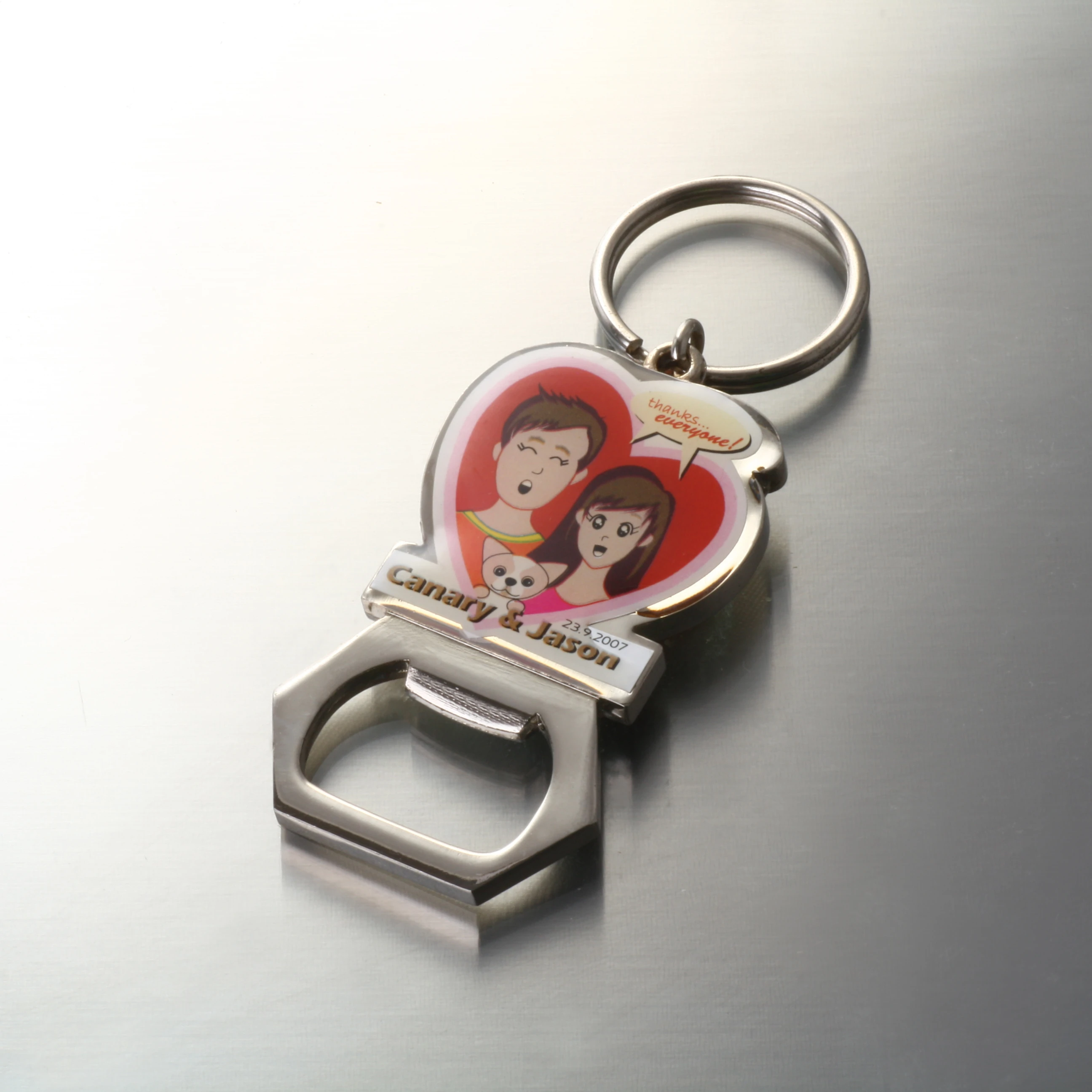 3D 12.7mm Diameter Bullet Model Shaped Bottle Opener Innovative Keychain