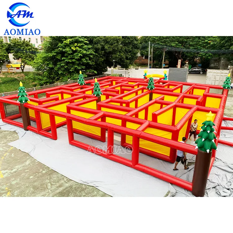interactive games inflatable maze haunted for kids and adults labyrinth outdoor playground