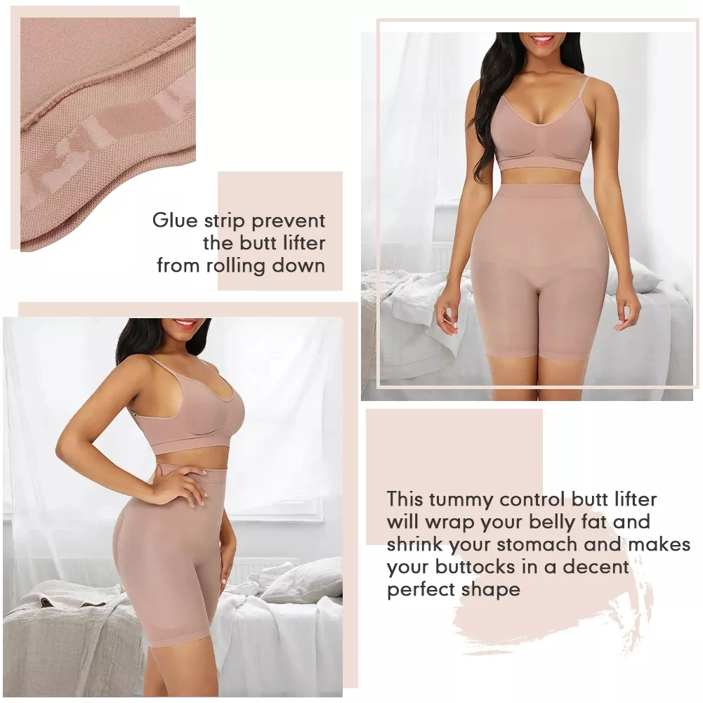 HOT SALE Dropshipping Custom Plus Size Slimming Backless Seamless Body Shaper Bra Shapewear Set Butt Lifter Shapewear For Women