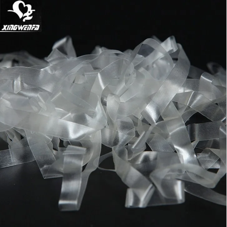 Garment accessories Clear TPU bra strap frosted semi transparent invisible mobilon tape