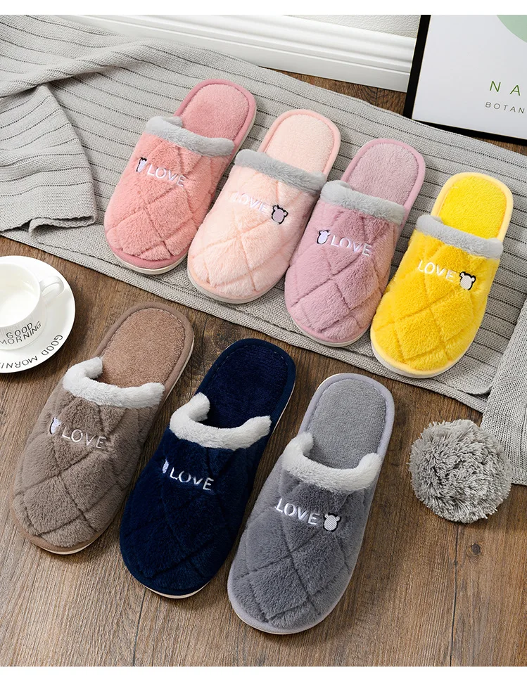 Jtfur Winter Customized Popular Comfortable Furry Fur Bedroom Slides Soft Bunny Rabbit Slippers for Women