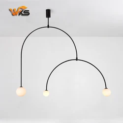 Nordic minimalist bedroom bedside modern style art  led pendant light and led pendant lamp